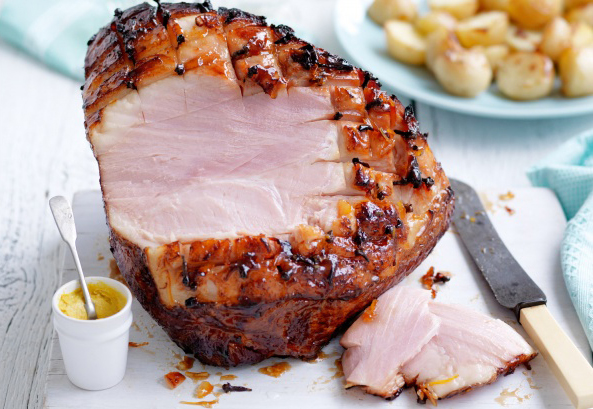 Soy and Orange Glazed Ham
