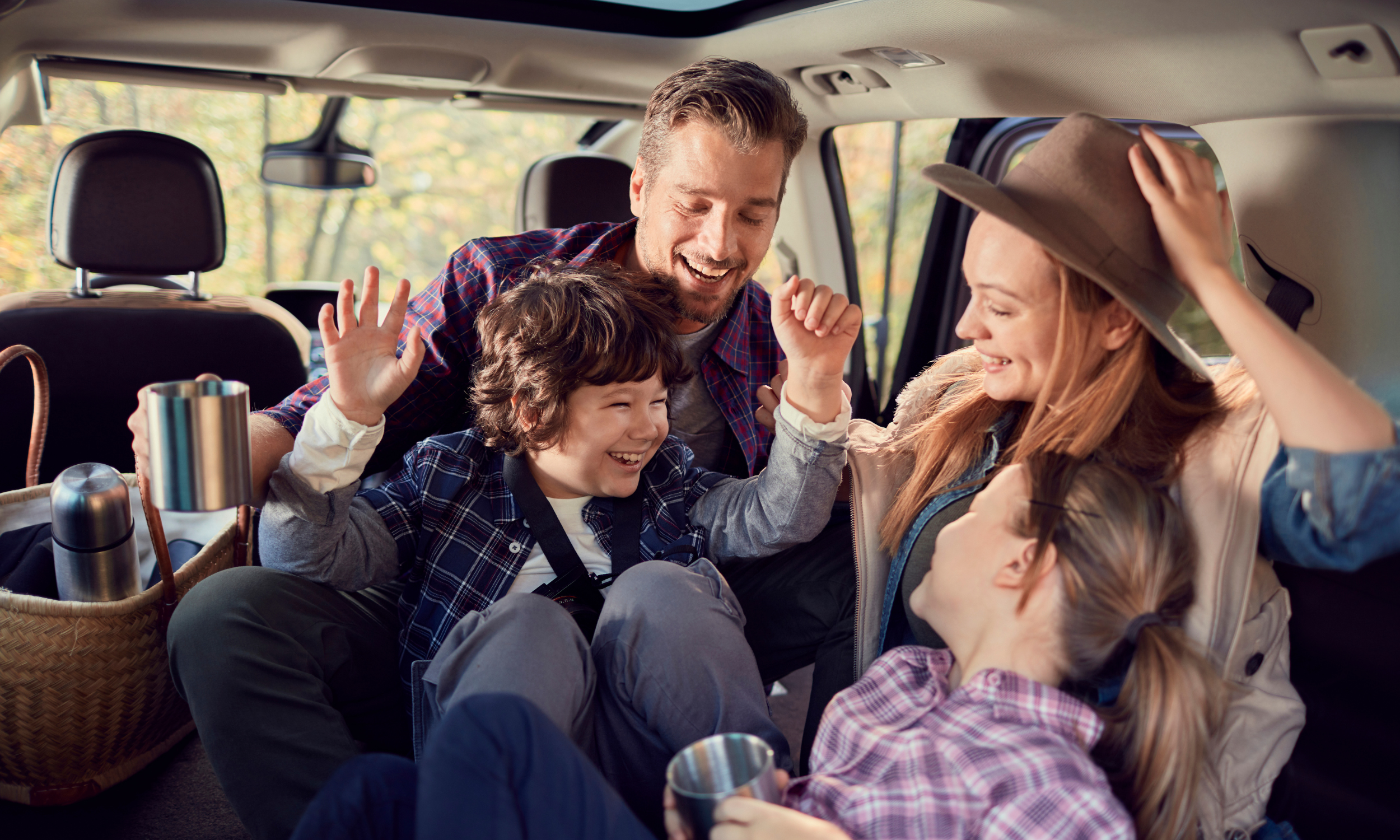 Happy family on a QLD Road Trip