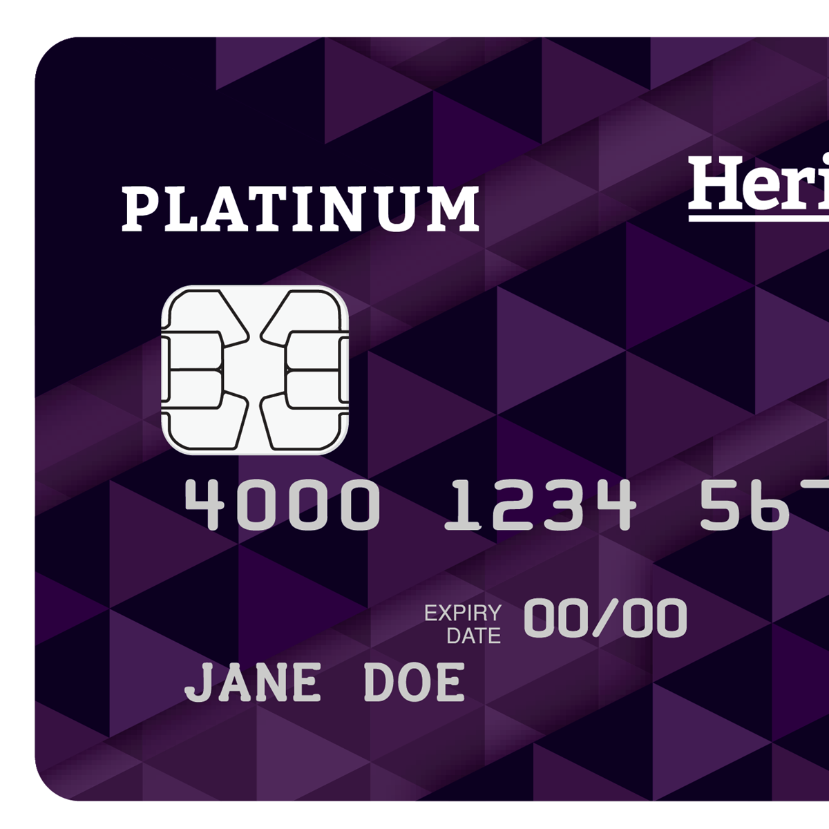 Visa Platinum Credit Card Heritage Bank