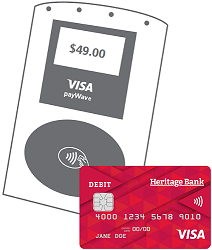 Hold your card against the Visa payWave reader