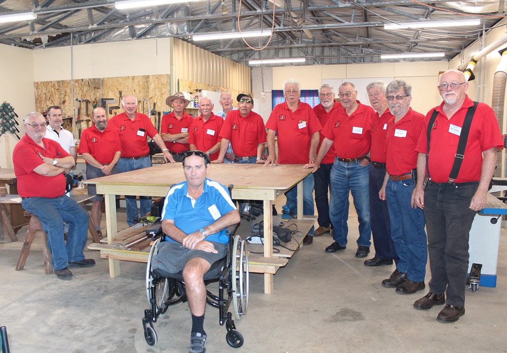 CAPTION: Crows Nest District Men's Shed have received a funding grant from Heritage Bank and Progressive Community Crows Nest (PCCN) to complete a much-needed electrical upgrade.