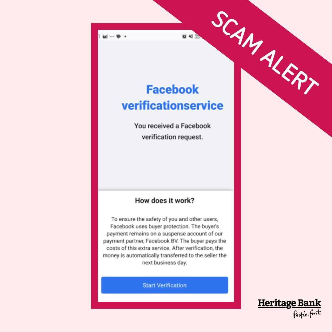 Facebook login scam warning